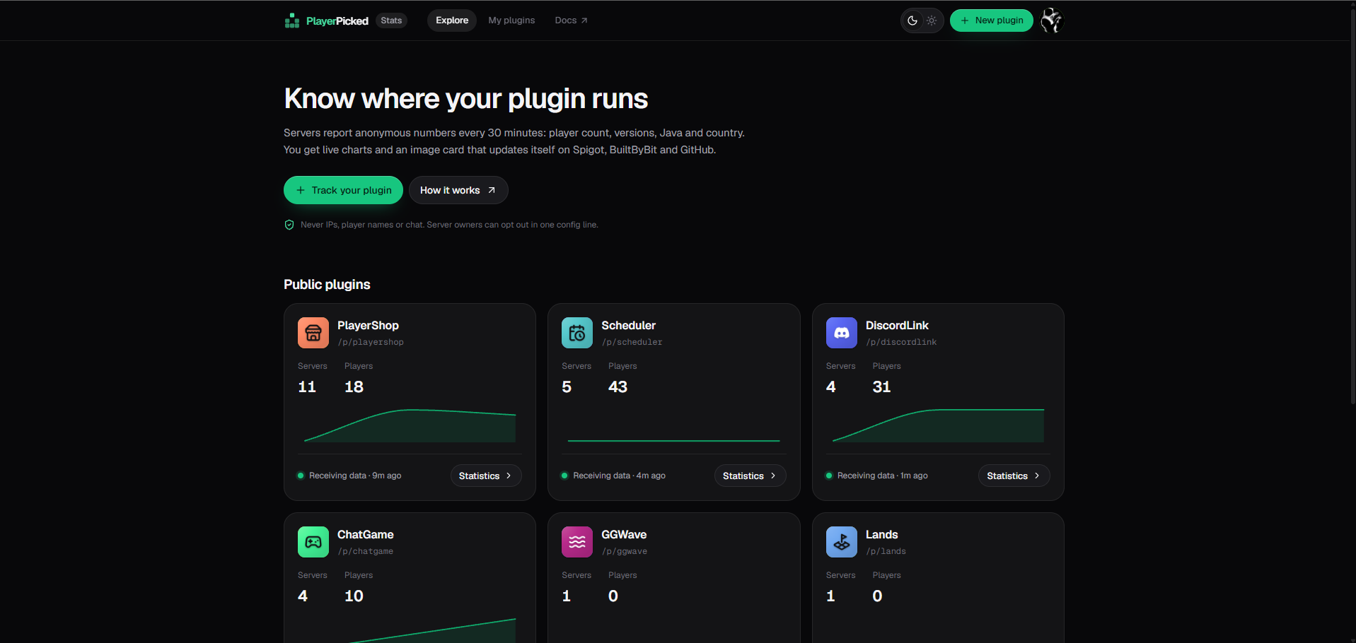 PlayerPicked Stats preview